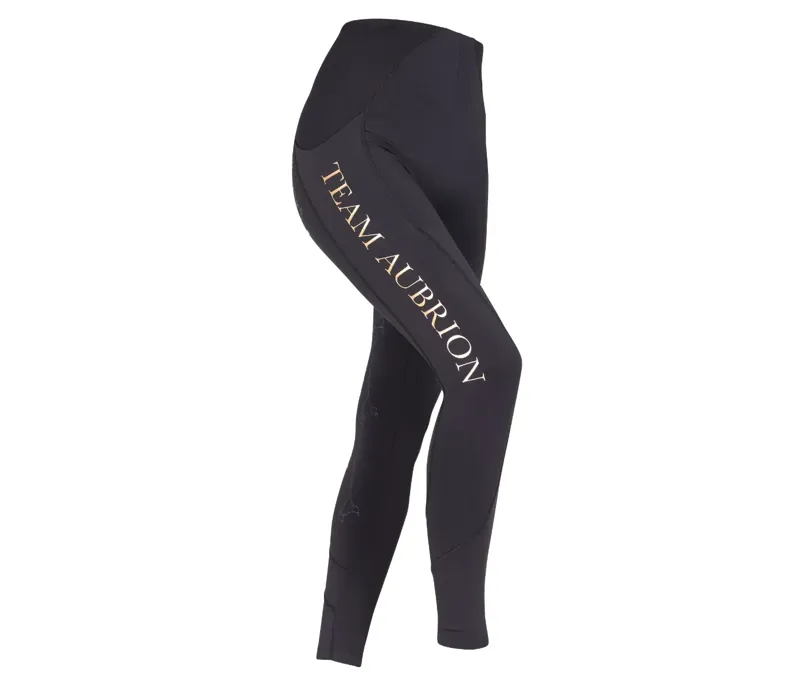 Aubrion Team Riding Tights - Young Rider BLACK-1