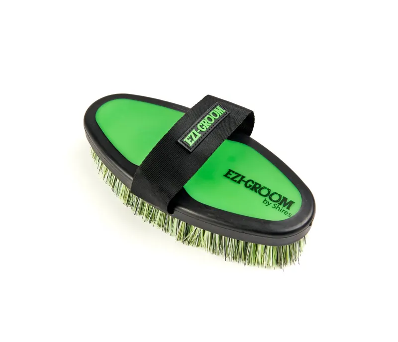 EZI-GROOM Grip Body Brush L in LIMEGRN