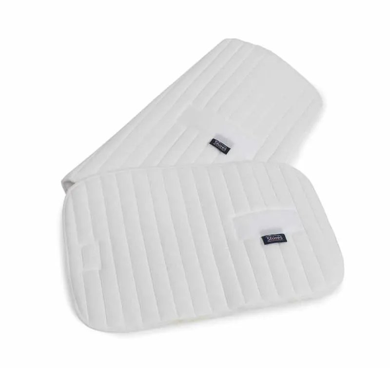 Shires 11x16 Inch Bandage Pads In White