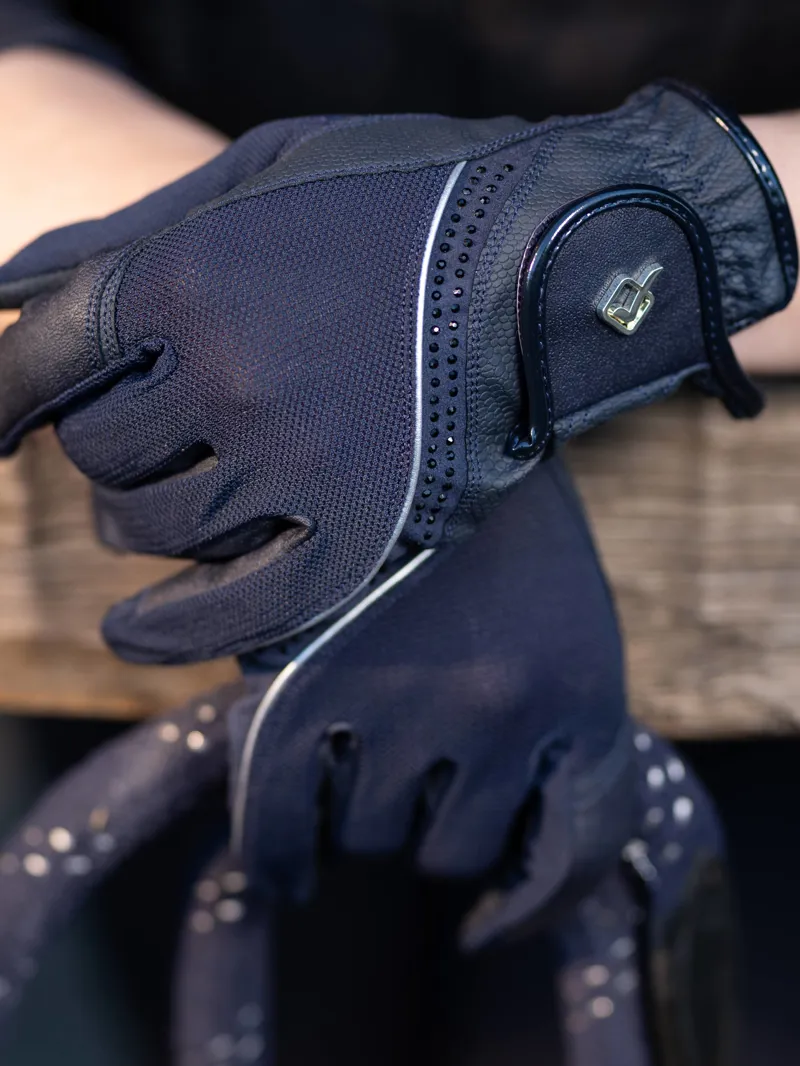 Le Mieux Crystal Gloves Navy-1