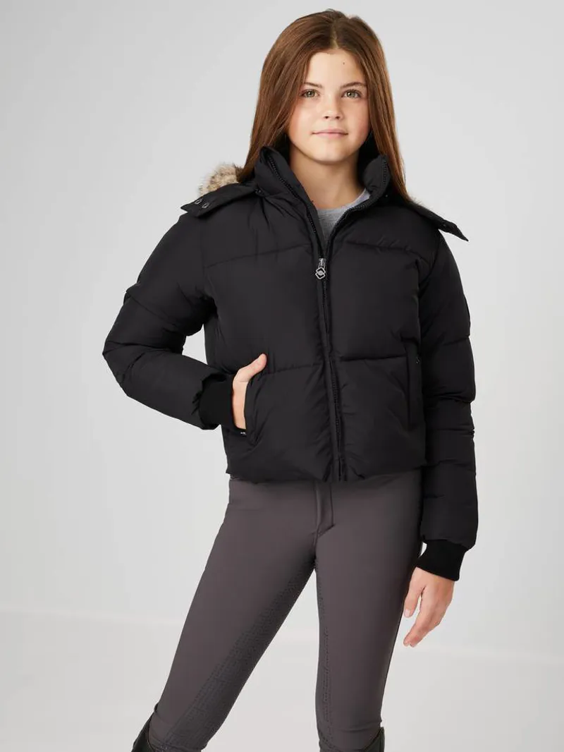 LeMieux Young Rider Gia Puffer Jacket Black-1