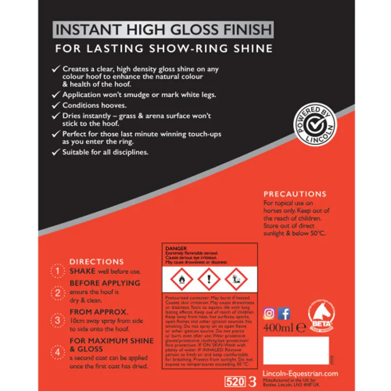 Lincoln Hoof Oil Spray 400ml-1