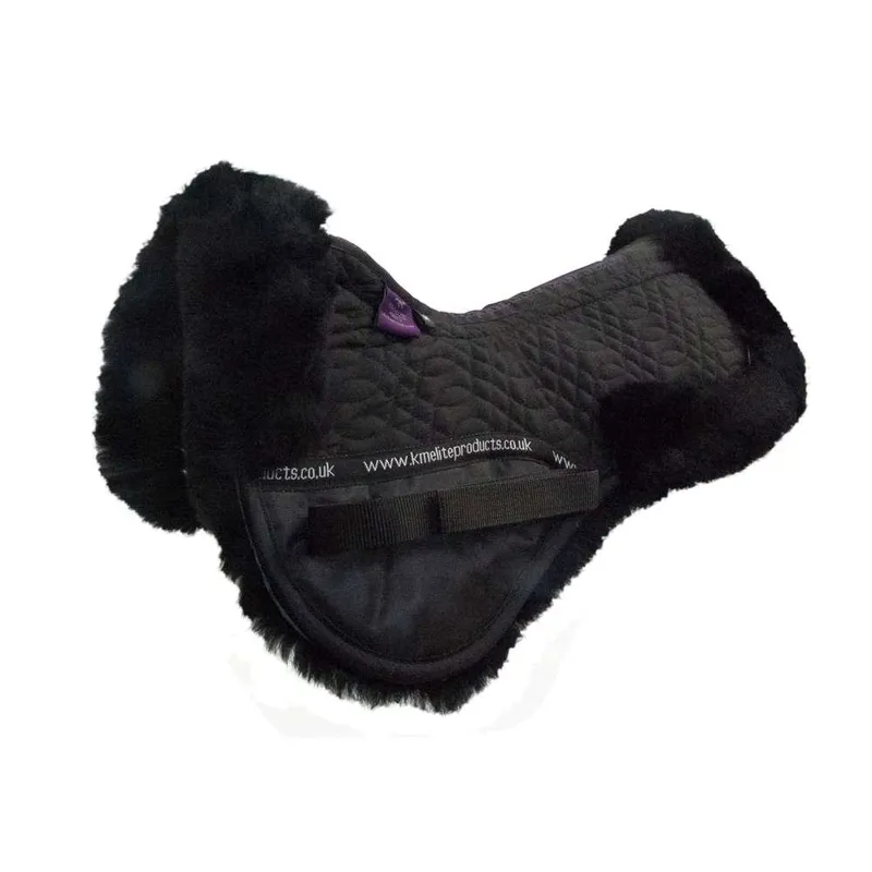 KM Elite Half Lined Half Pad Black