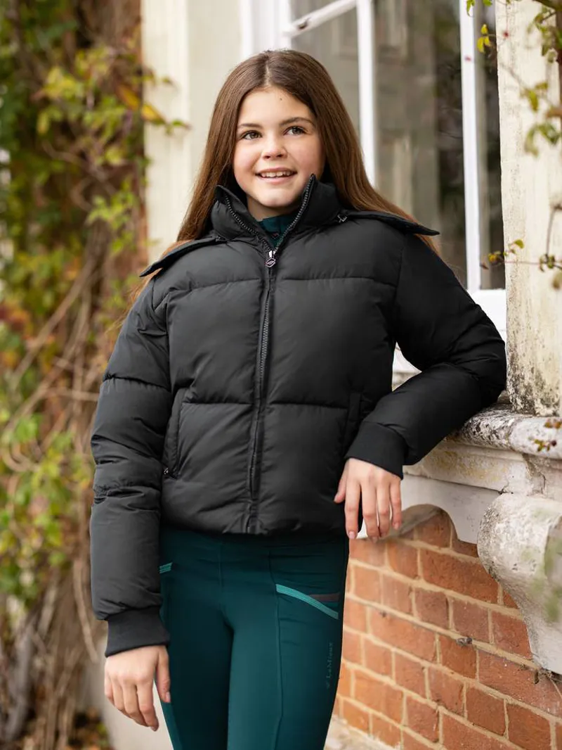 LeMieux Young Rider Gia Puffer Jacket Black-2