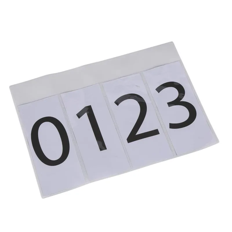 Aubrion Number Bib Cards 2 Pack ONESIZE in WHITE