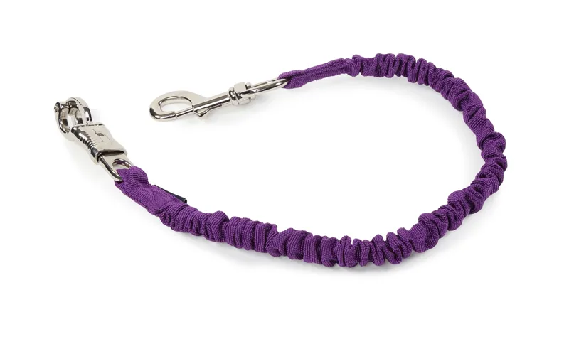 Shires Bungee Breakaway Trailer Tie in Purple
