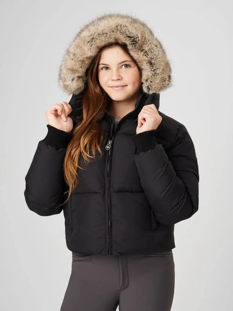 LeMieux Young Rider Gia Puffer Jacket Black-3