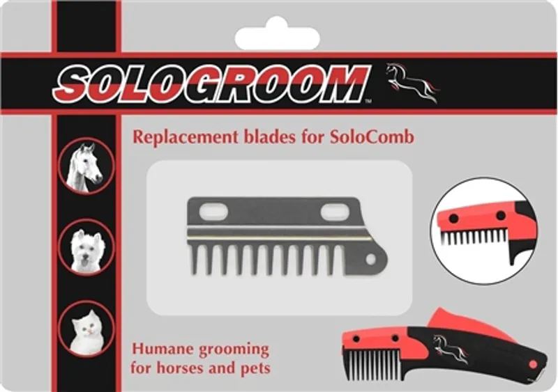 Solo Groom Solocomb Replacement Blades in METAL