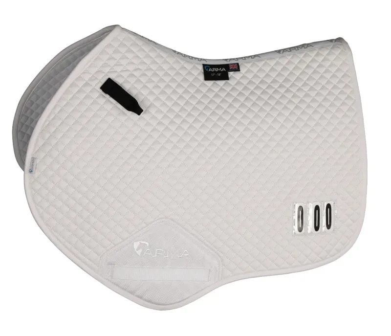 ARMA Numbered Jump Saddlecloth in WHITE