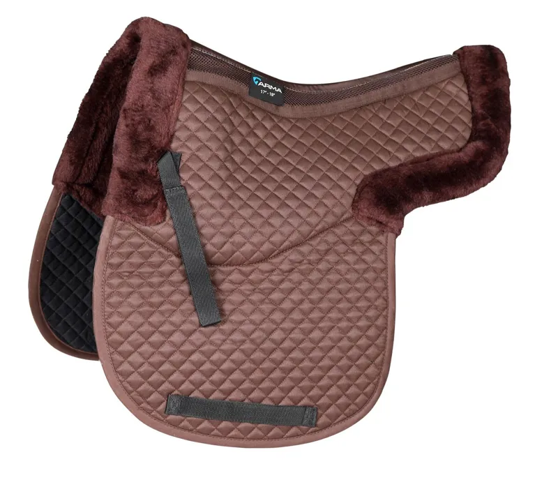 ARMA Half Lined Numnah in BROWN