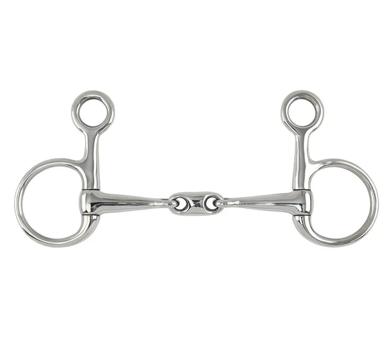 Shires Hanging Cheek Snaffle bit with Lozenge in S/STEEL