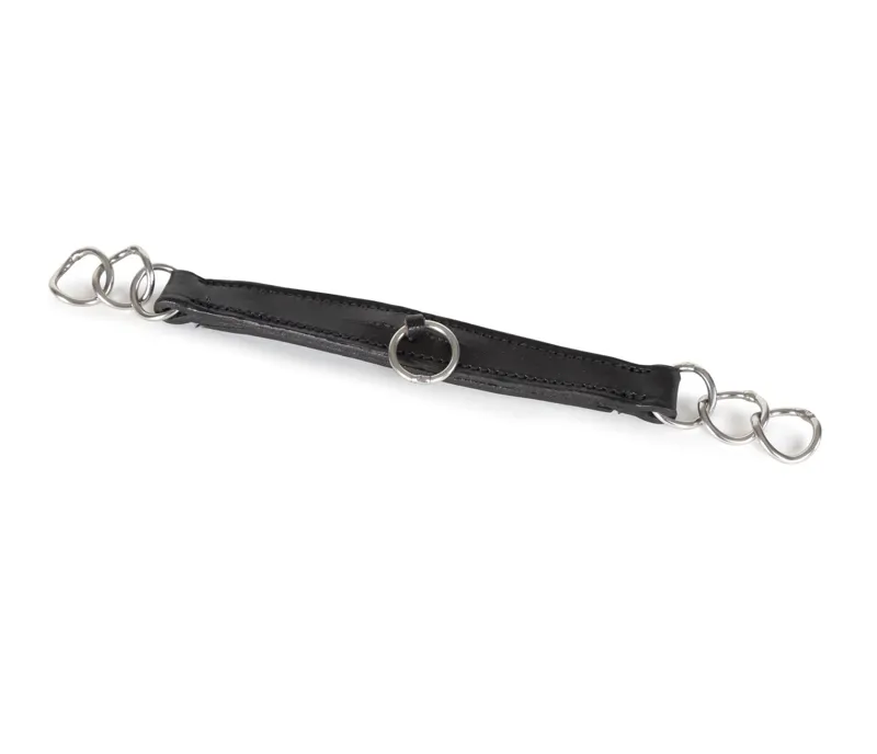 Velociti GARA Leather Curb Chain in BLACK