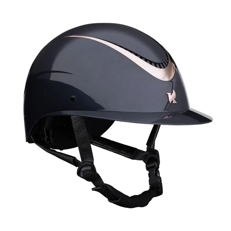 Karben Alina Riding Hat in Navy/Rosegold-1
