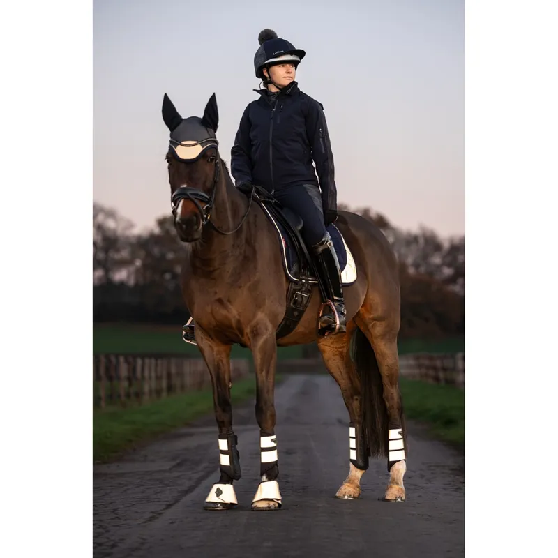 LeMieux Classic Fly Hood Reflective Navy-1