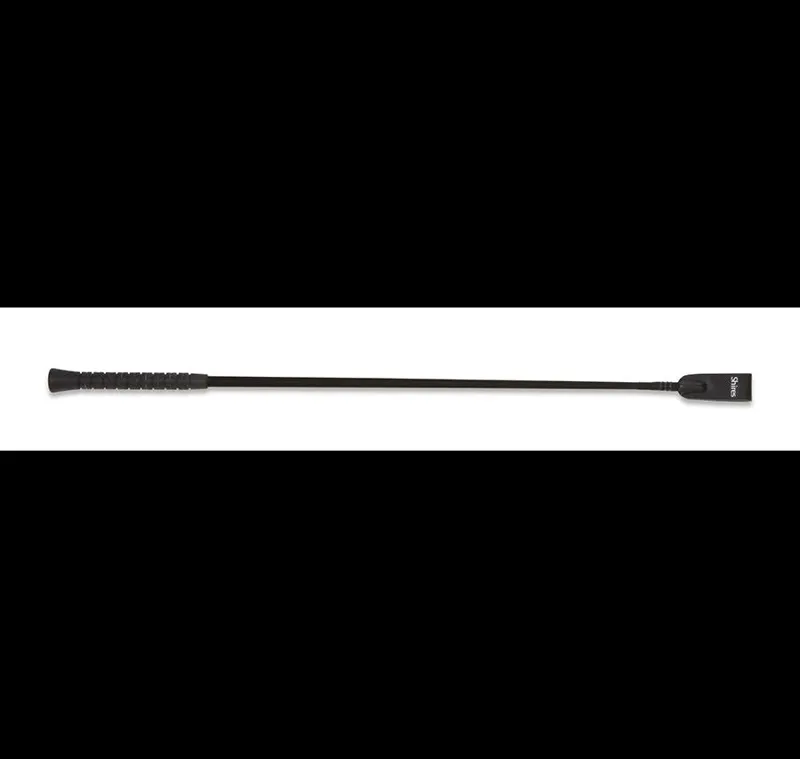 Shires 26.5 Inch Plain Stem Whip In Black