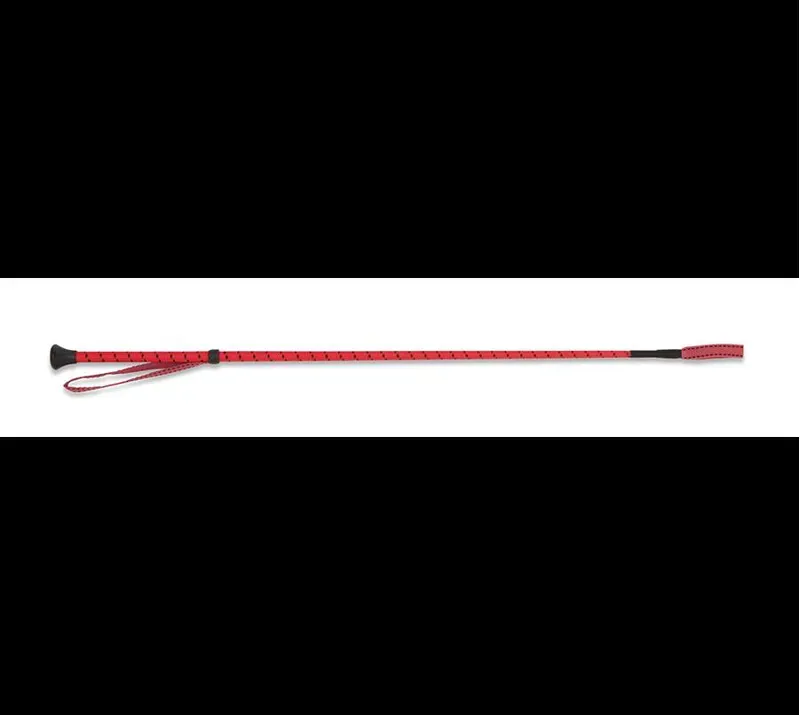 Shires 26 Inch Thread Stem Whip In Red