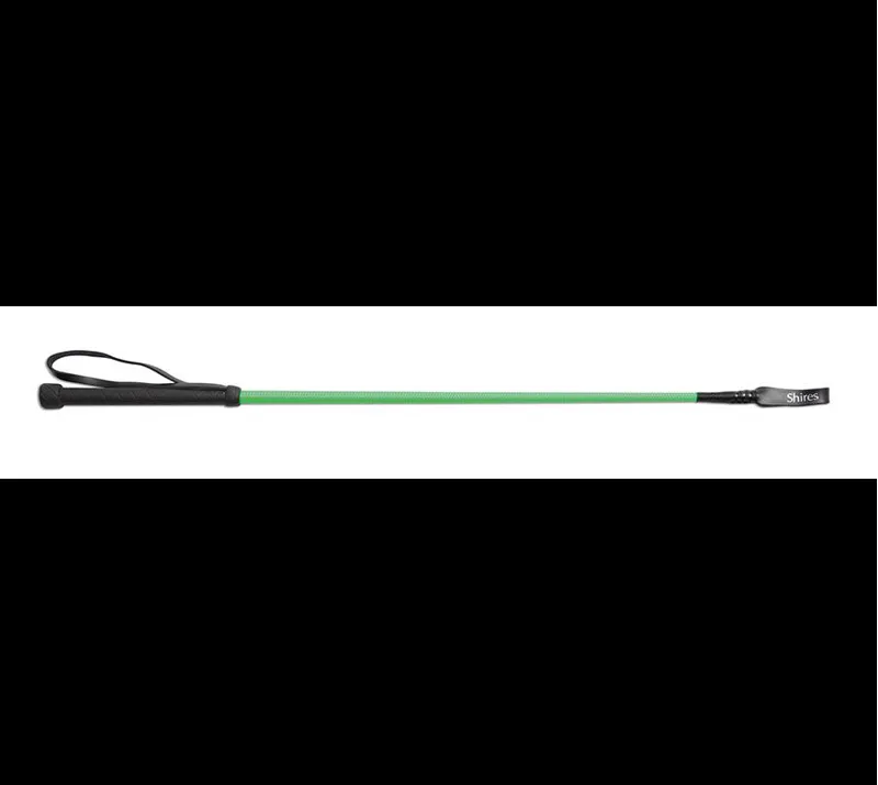 Shires Childrens 24 Inch Thread Stem Whip In Green