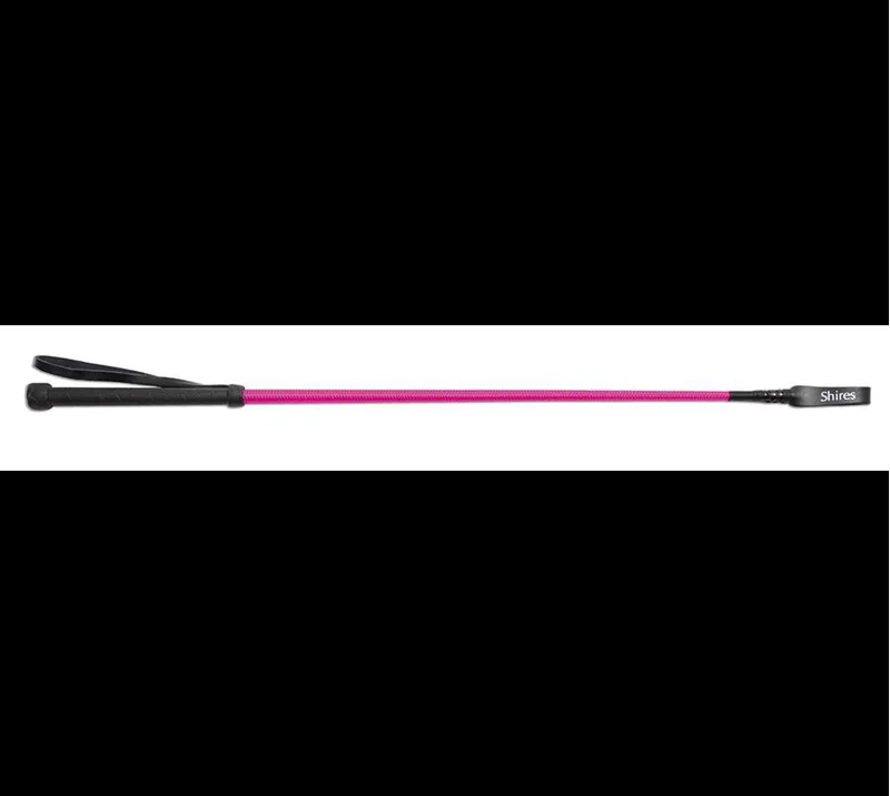 Shires Childrens 24 Inch Thread Stem Whip In Pink