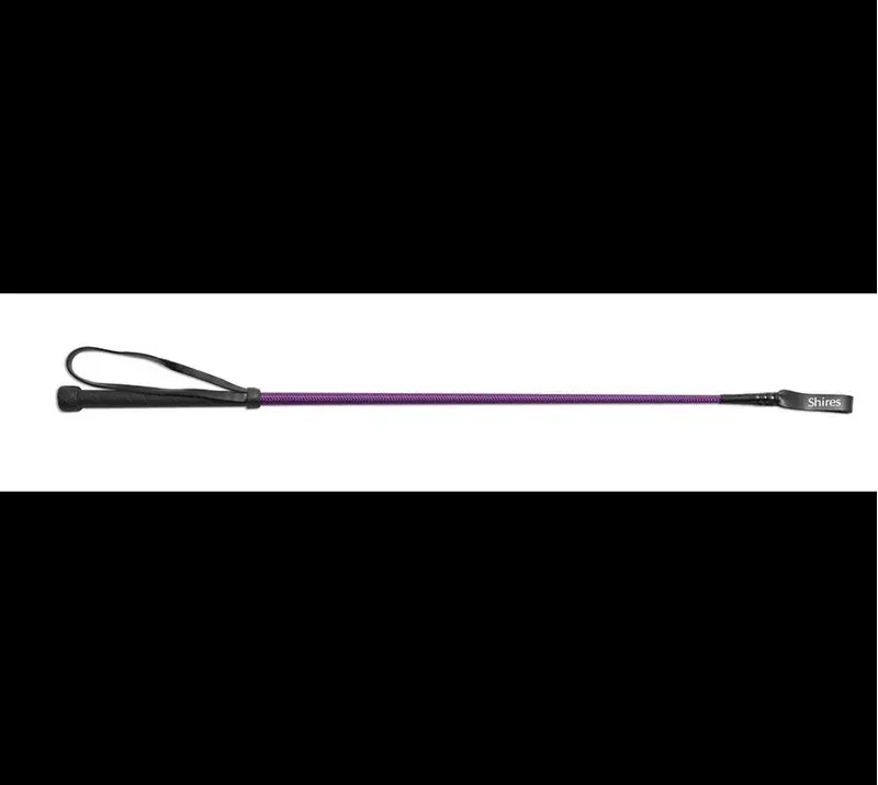 Shires Childrens 24 Inch Thread Stem Whip In Purple