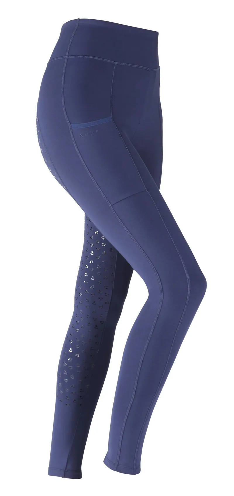 Aubrion Hudson Girl's Riding Tights in Navy