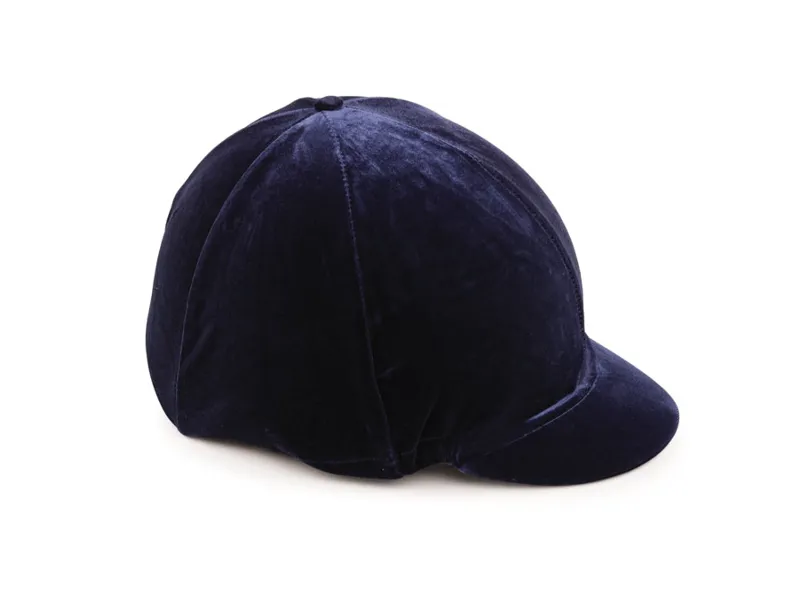 Shires Velveteen Hat Cover In Black