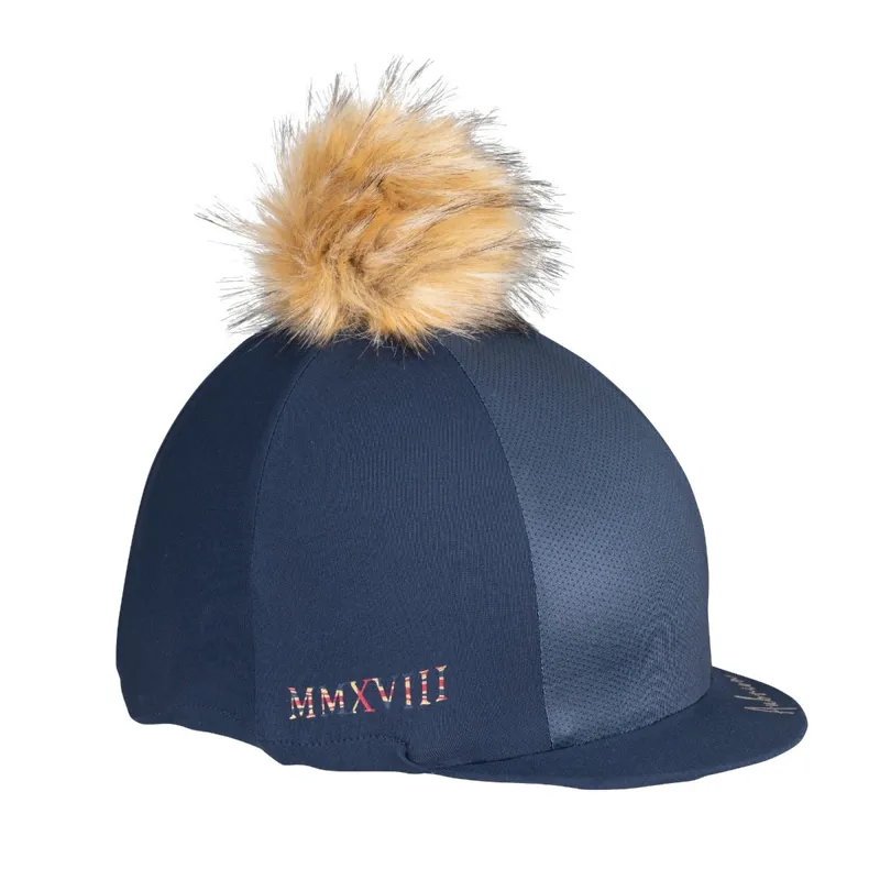 Aubrion Team Bobble Hat Cover in NAVY