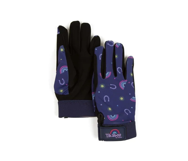 Tikaboo Riding Gloves - Child in R/BOW