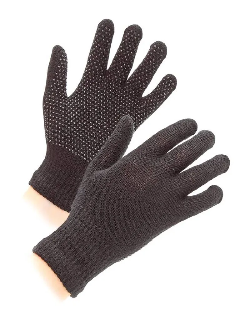 Shires Adults One Size Suregrip Gloves In Black