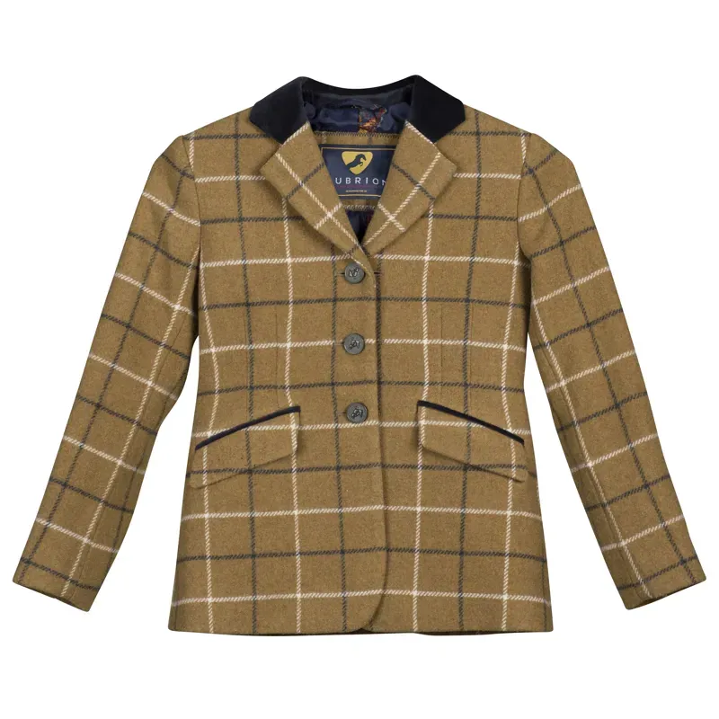 Aubrion Kid's Saratoga Jacket in Navy/Natural Check