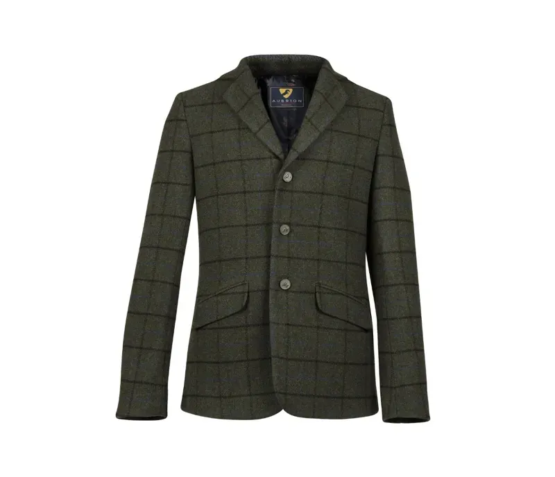 Aubrion Gents Saratoga Jacket in Dark Green Check
