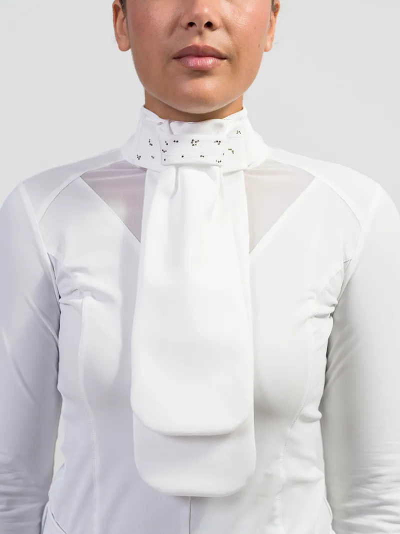 Samshield Plastron White Crystal Leaf Champagne