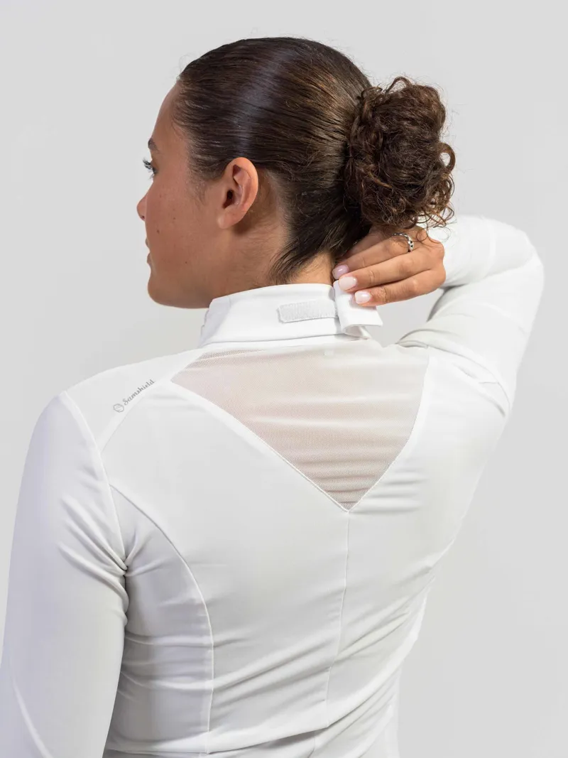 Samshield Plastron White Crystal Leaf Champagne-1