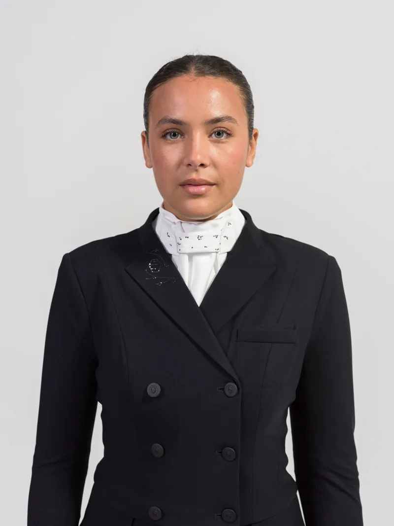 Samshield Plastron White Crystal Leaf Champagne-2