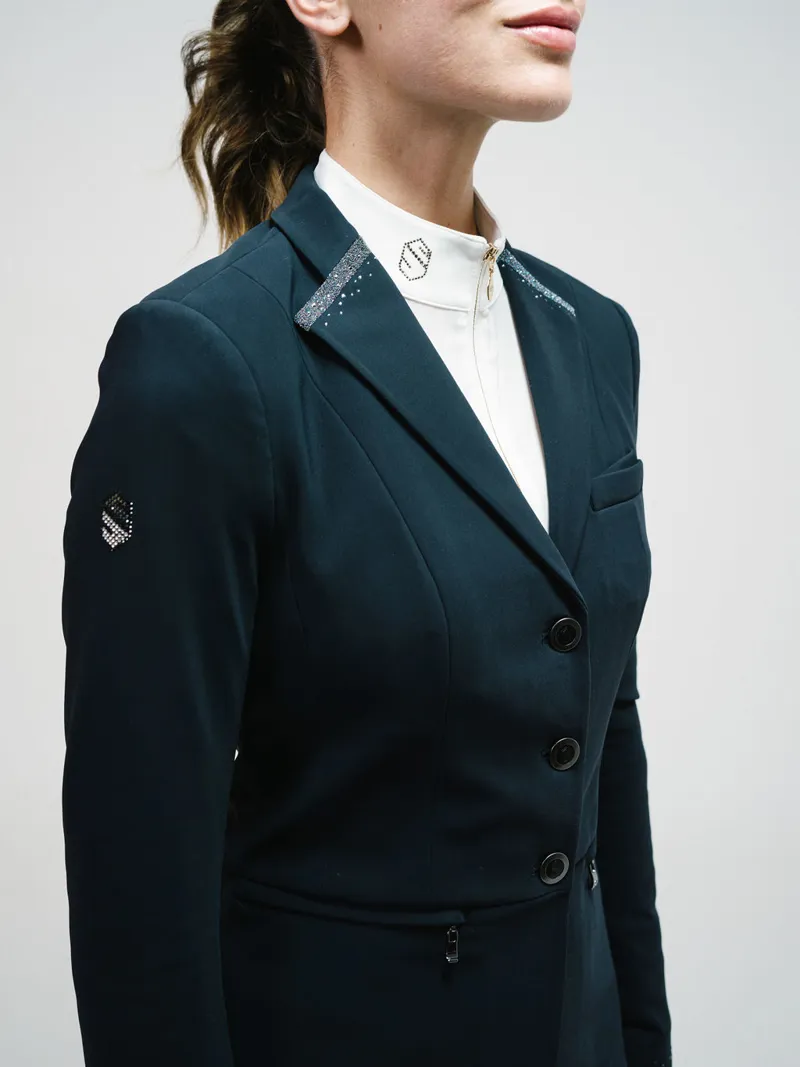 Samshield Victorine Crystal Intarsia Jacket Navy