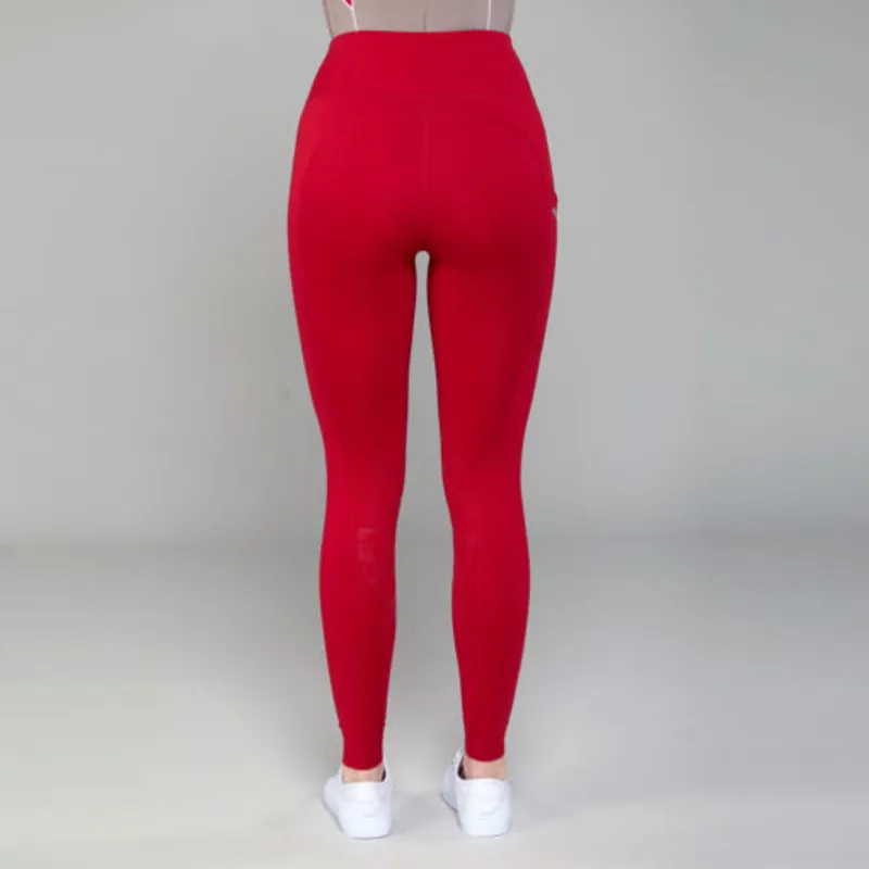 Toggi Winter Sculptor Star Riding Tights Crimson-1