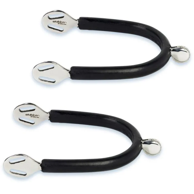 Stubben Stainless Steel Rubber Covered Soft Touch Spurs 15mm