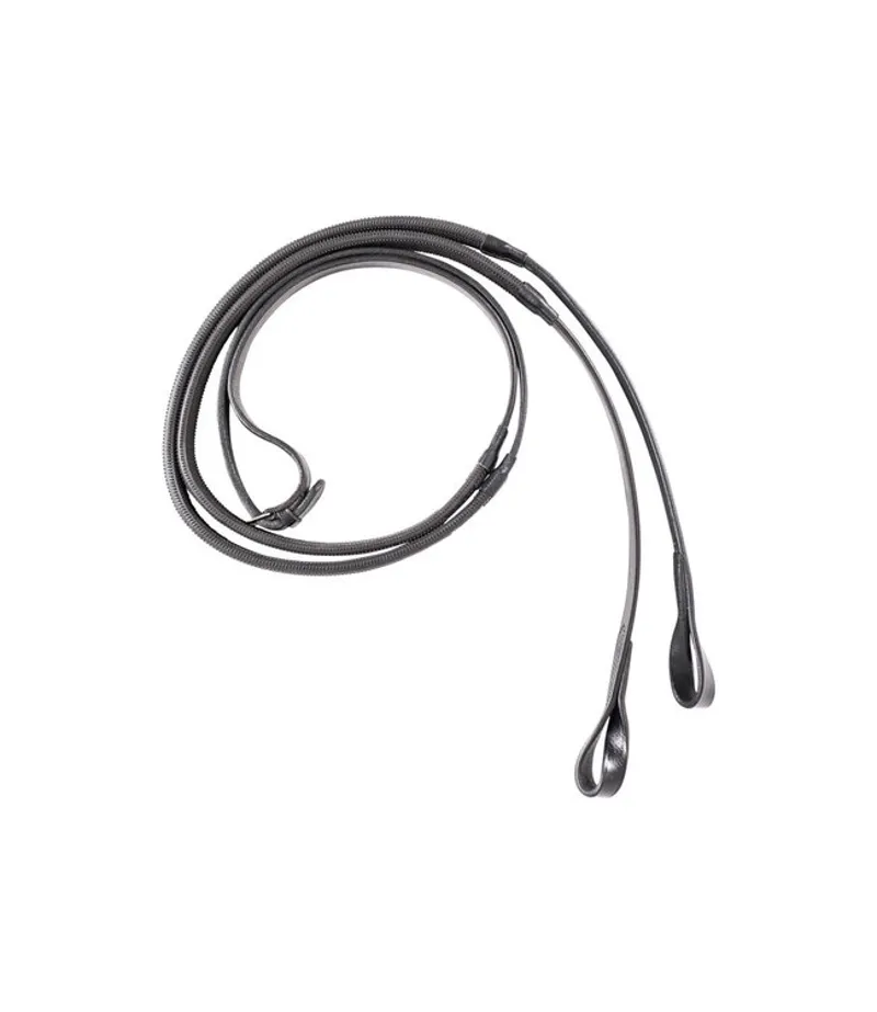 Breeze Up Leather Loop End Reins Brown