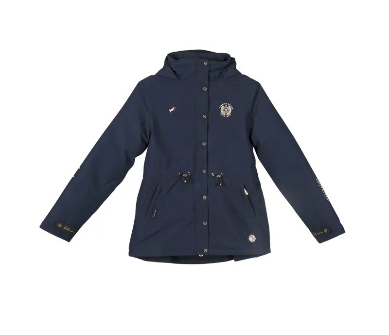 Aubrion Team Waterproof Coat - Young Rider in NAVY