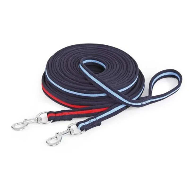 Celtic Equine Lunge Lead Red/Navy