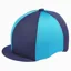 Capz Lycra Hat Covers Quartered Navy/Light Blue