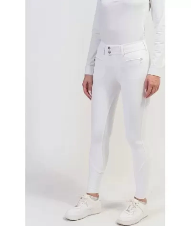 Samshield Celeste Starlight Knee Grip Breeches White Champagne