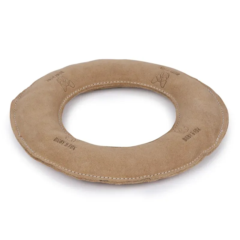Digby and Fox Leather Toy - Frisbee
