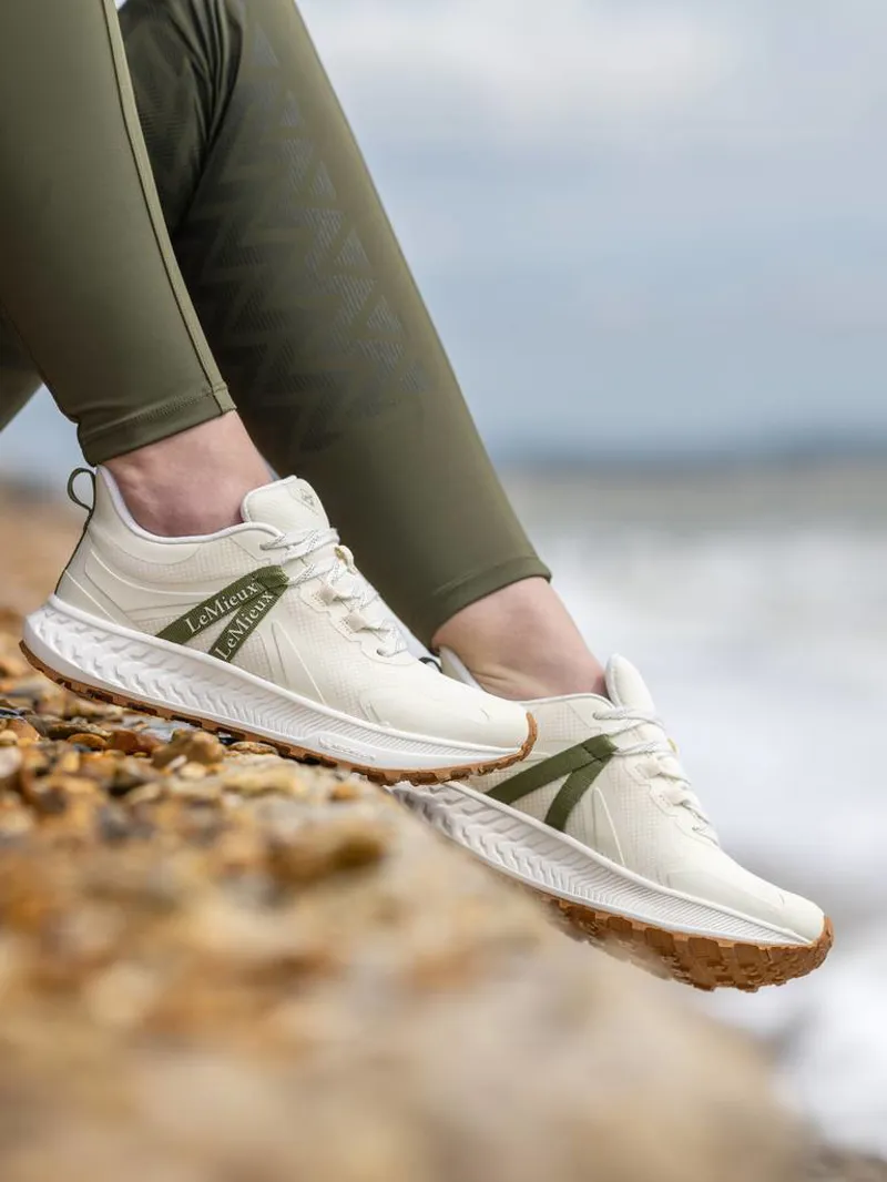 LeMieux Trax Waterproof Trainer Ecru-1