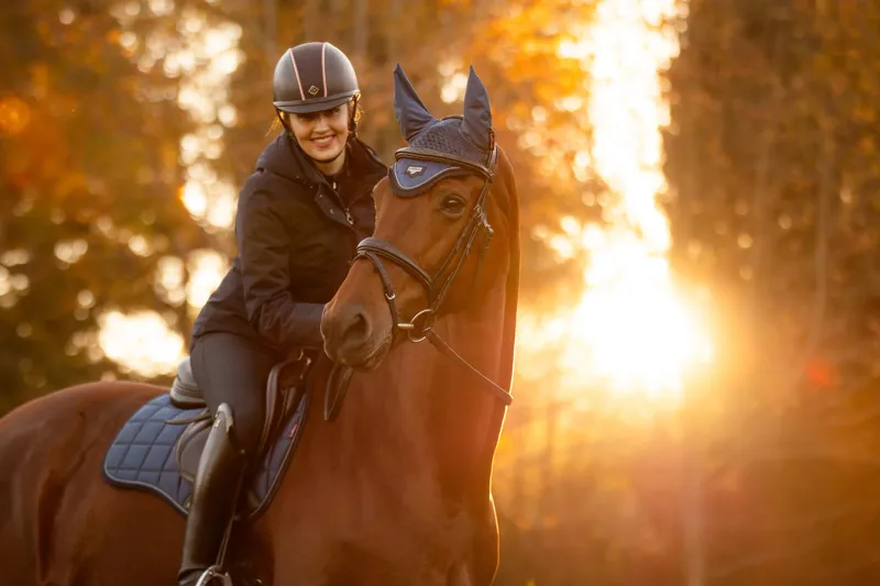 LeMieux Classic Loire Fly Hood Atlantic-2