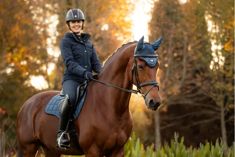 LeMieux Classic Loire Fly Hood Atlantic-3