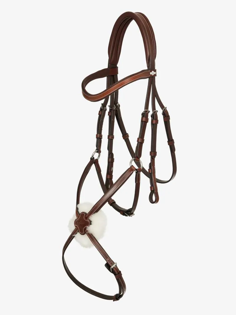LeMieux Arika Grackle Bridle Havana/Silver-1