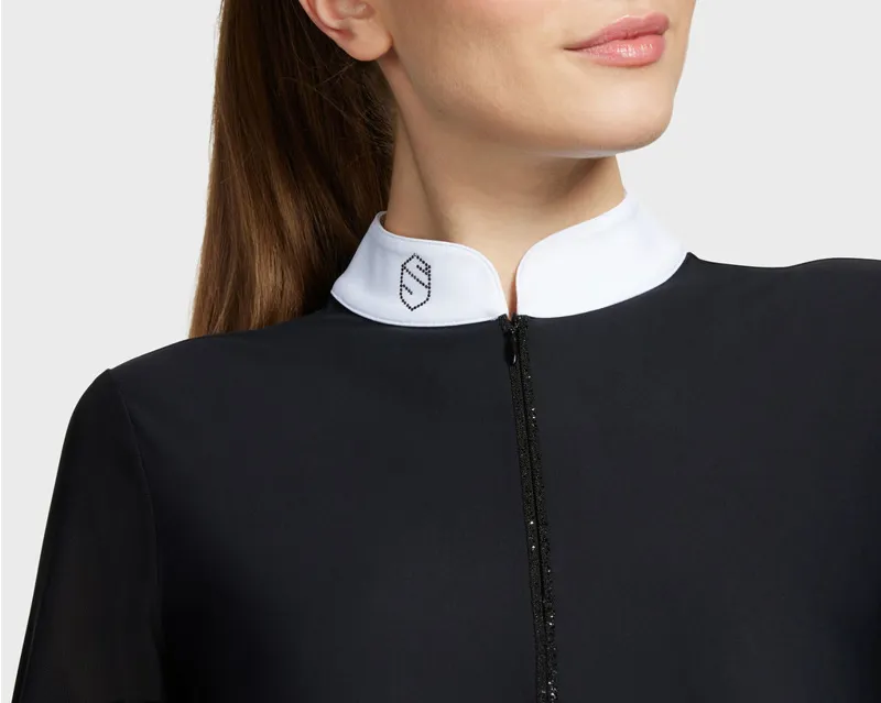 Samshield Aloise Boreal Long Sleeve Shirt Jet Black Hematite-2