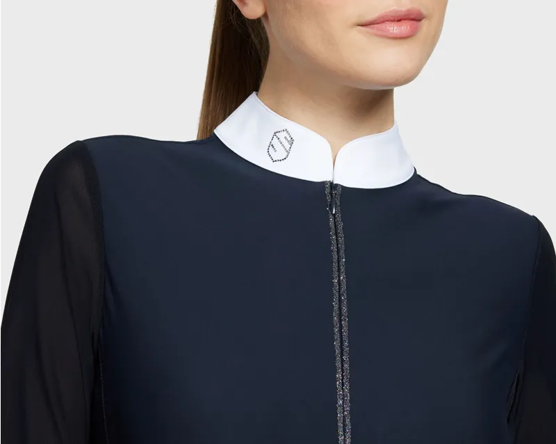 Samshield Aloise Boreal Long Sleeve Shirt Navy Paradise Shine-1