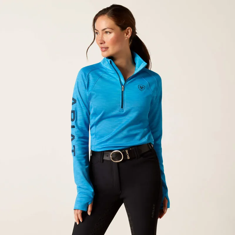 Ariat Womens Tek Team 1/2 Zip Sweatshirt Hawaiian Surf