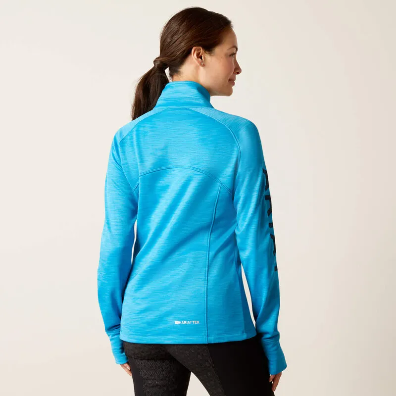 Ariat Womens Tek Team 1/2 Zip Sweatshirt Hawaiian Surf-1